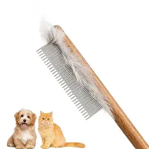 Cat comb,dog comb,Solid Wood Pet Comb Grooming Tool for Cats,Dogs and rabbits…