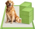 Dog Pee Pads Extra Large 28"x34", XL Thicker ECO Green Disposable XLarge Puppy Training Pads Super Absorbent Full Edge-Wrapping Pad for Dogs, Puppies, Doggie, Cats, Rabbits-(30 Count)