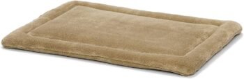 Taupe Micro Terry Pet Bed, Ultra-Soft & Cushioned Crate Pad for 18-inch Crates, Machine Washable, for Small Dogs & Cats