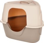Cat Litter Box with Lid, No-Mess, Standard, unisex, Charcoal, 26 in x 23 in x 20 in